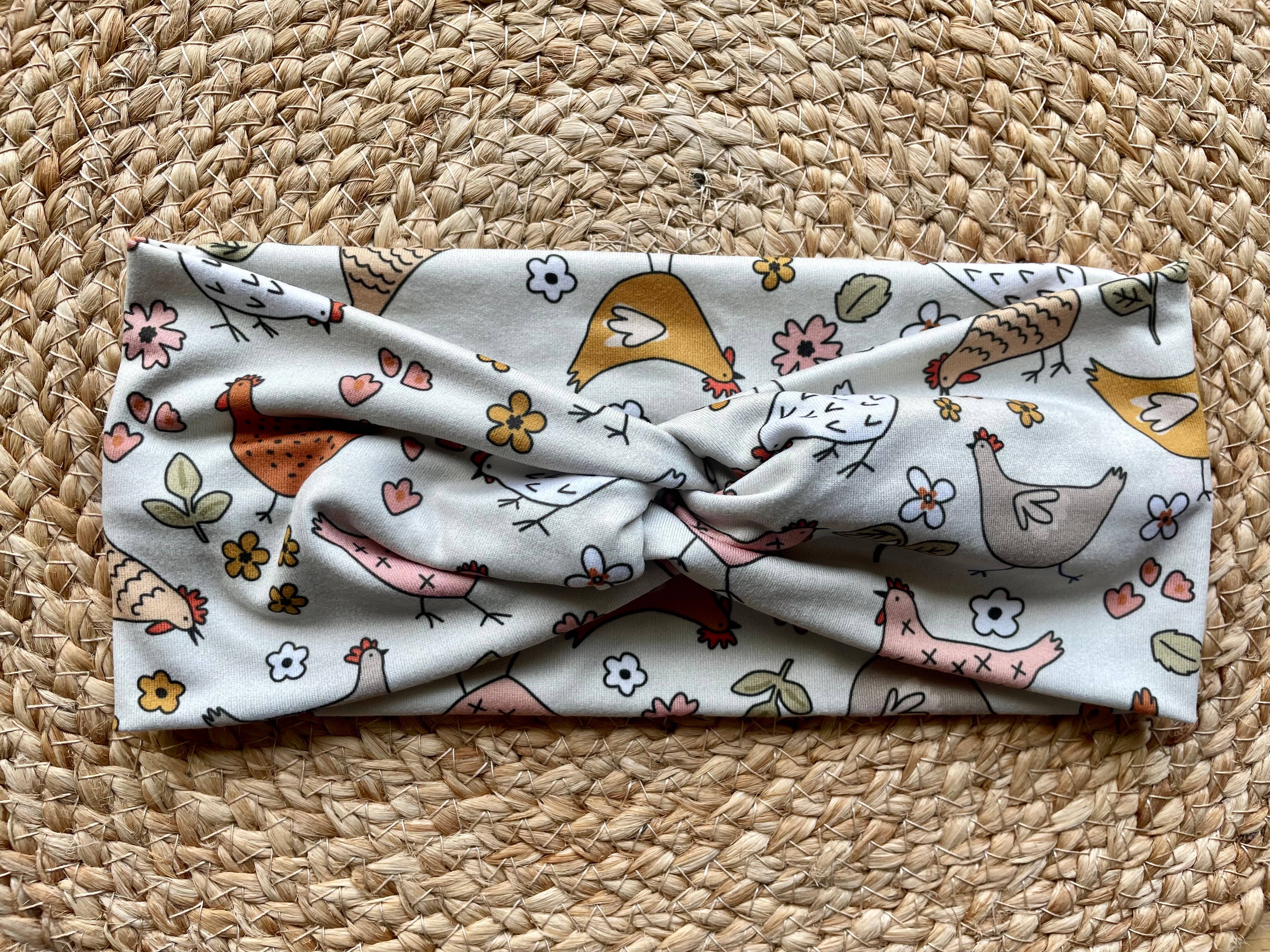 Designs by Rachel Joy - Venta al por mayor Cinta para el pelo - Mujer - Diadema Chickens Knit Twist1