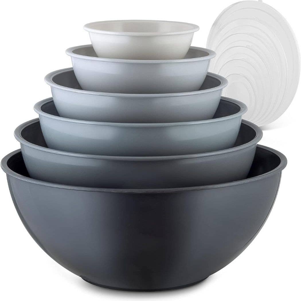Zulay Kitchen - Wholesale Mixing Bowl - 12 Piece Plastic Mixing Bowls with Lids Set – Microwave Safe11