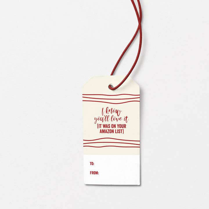 Amazon List Gift Tag for wholesale by Laurel Twist & Co.
