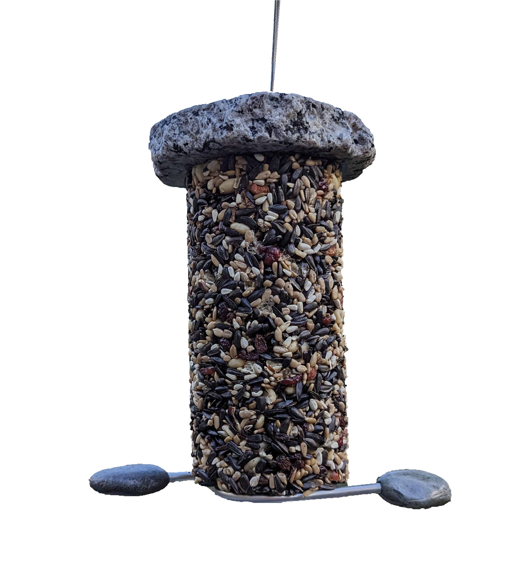 Sea Stones - Wholesale Bird Feeder - Feast - Granite Seed Cylinder Bird Feeder - no Seed Cylinder3