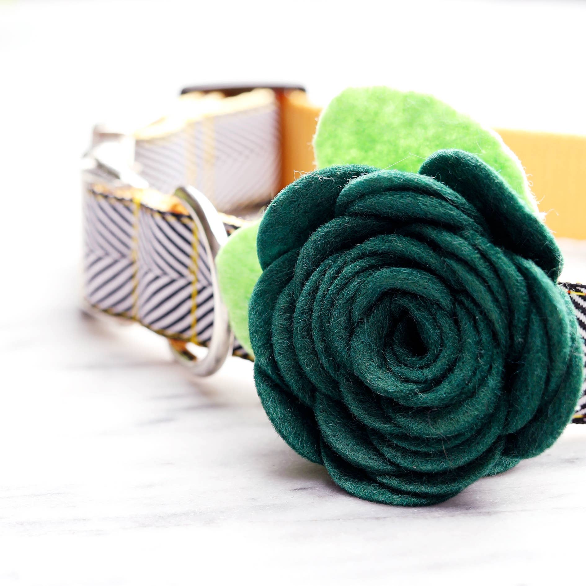 Mimi Green - Vente Collier – chien - Collier pour chien Rose Fleur24