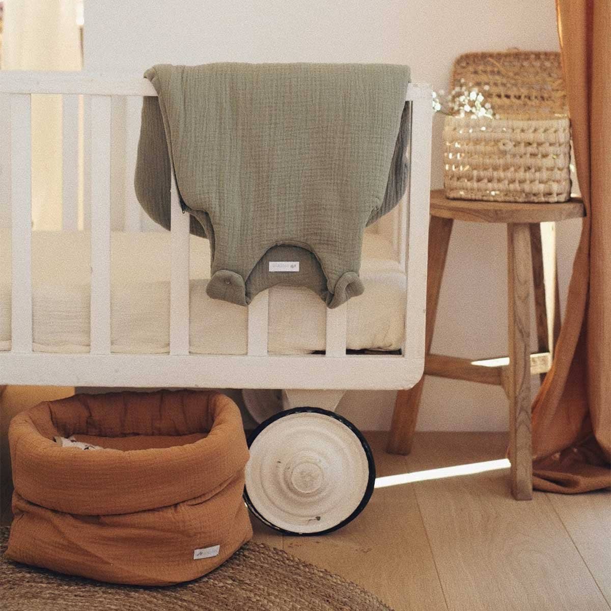 Cocoeko - Wholesale Sleepsack - Baby - Sage Green Cotton Muslin Sleeping Bag TOG 23