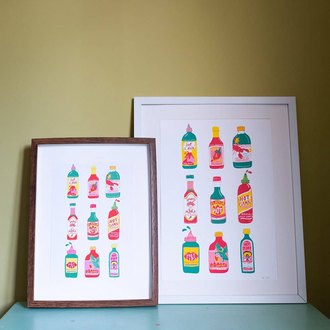 Laura Barnes Wholesale Ltd – wholesale Art print – Hot Sauce Print3