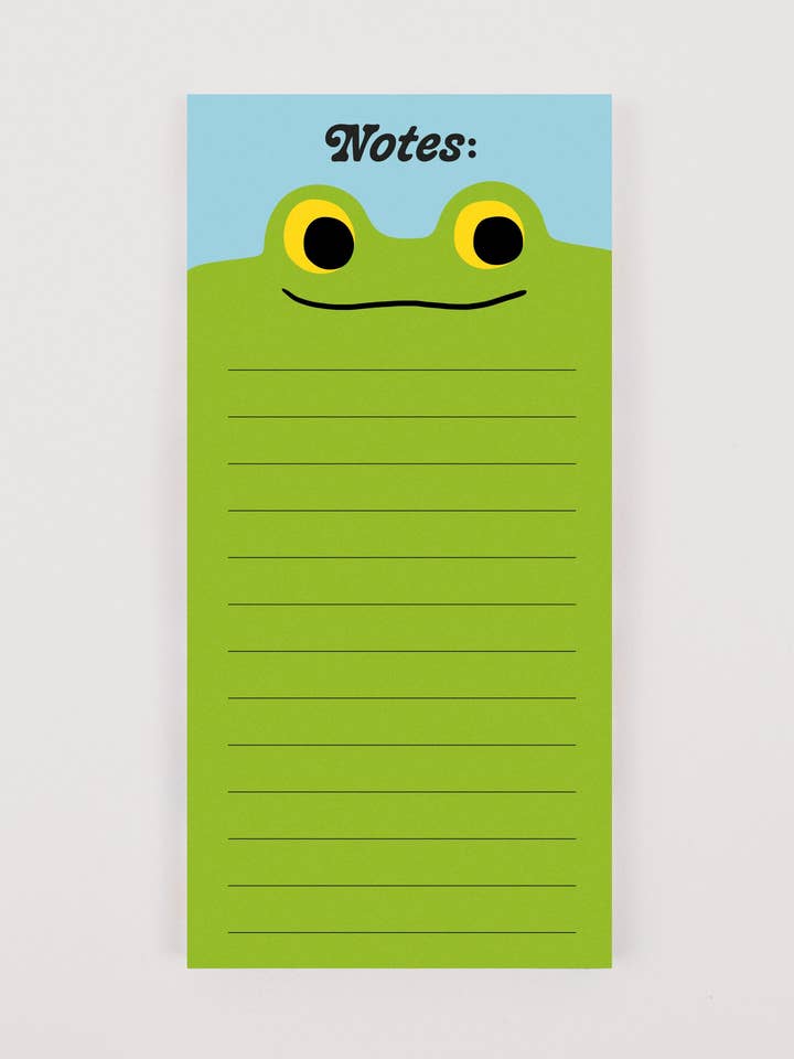 Shopping Notepad – Frog Notes for wholesale by KIOSK