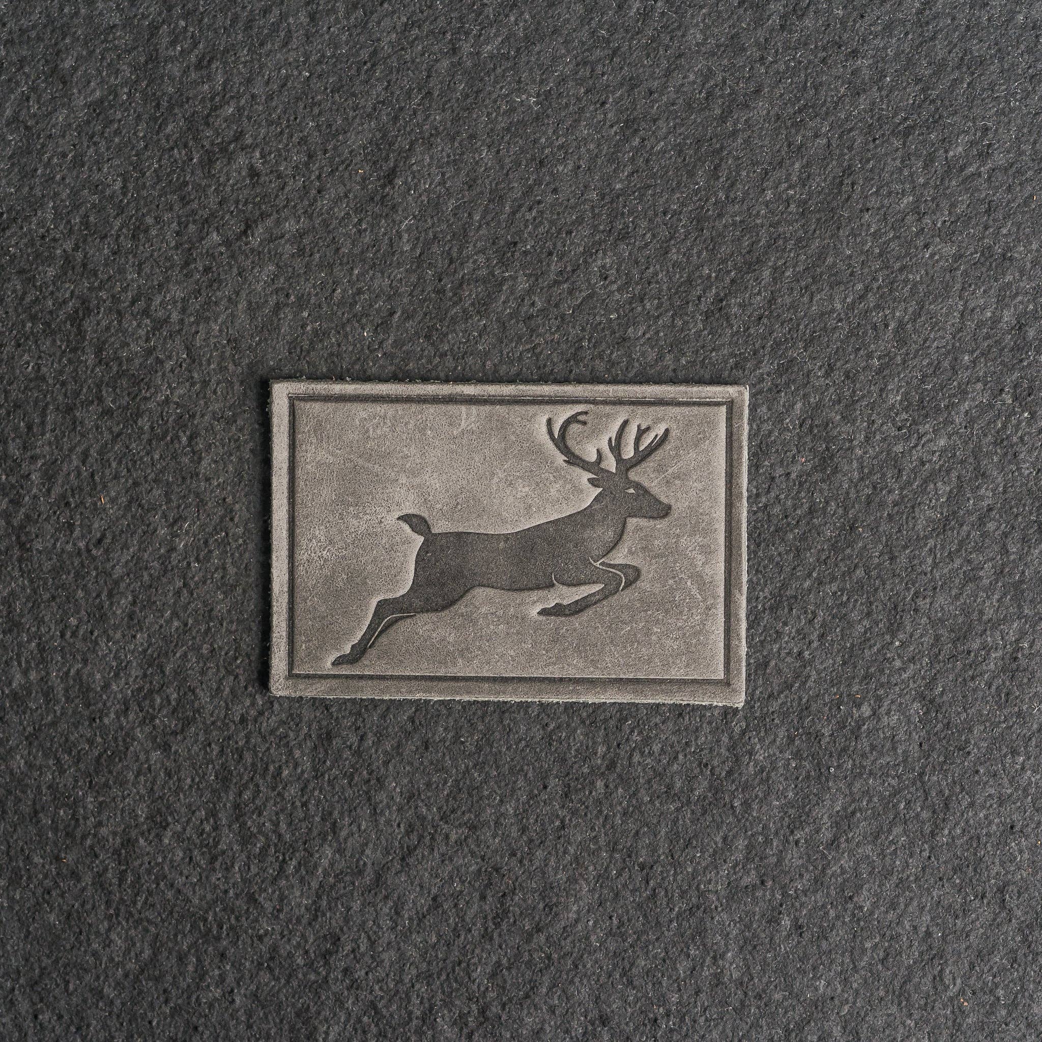 Ox & Pine – wholesale Patch – Deer Stamp Leather Patches with Optional Hook and Loop Fastener11