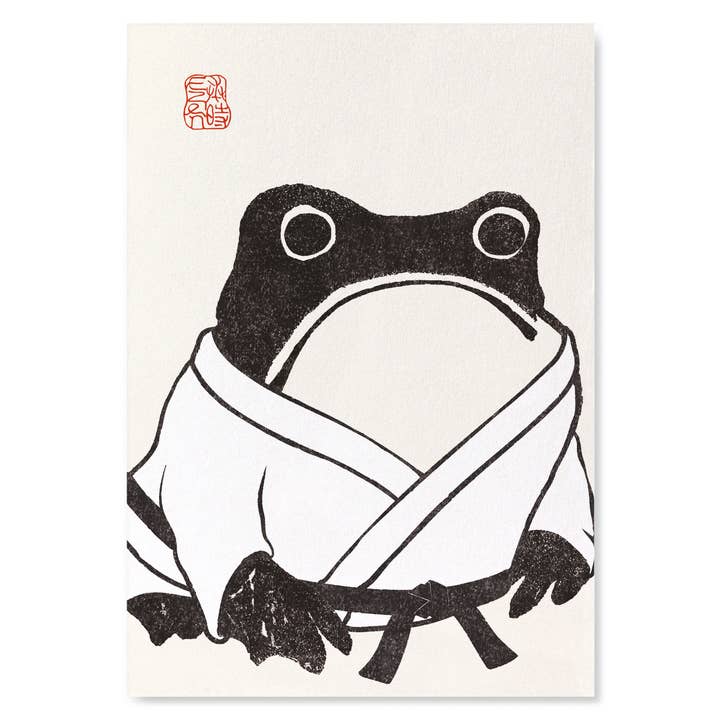 MARTIAL ARTS EZEN FROG: Art Print for wholesale by Ezen Trade