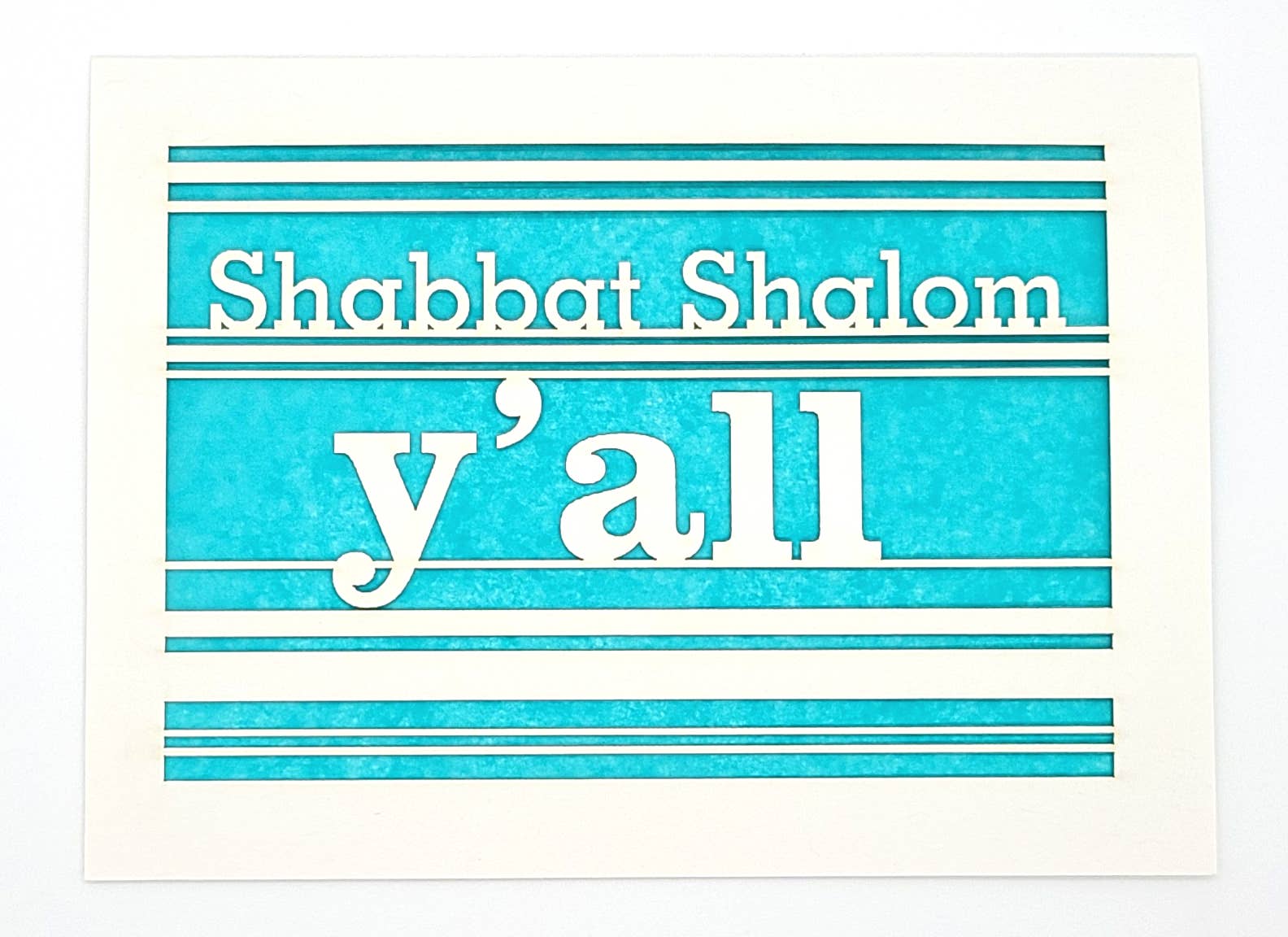 two hermanas - Wholesale Everyday Greeting Card - Shabbat Shalom Y'All Everyday Greeting Card0