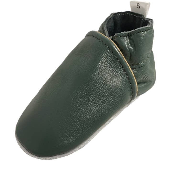 Almindelig grøn babysko for engroshandel hos BabySteps