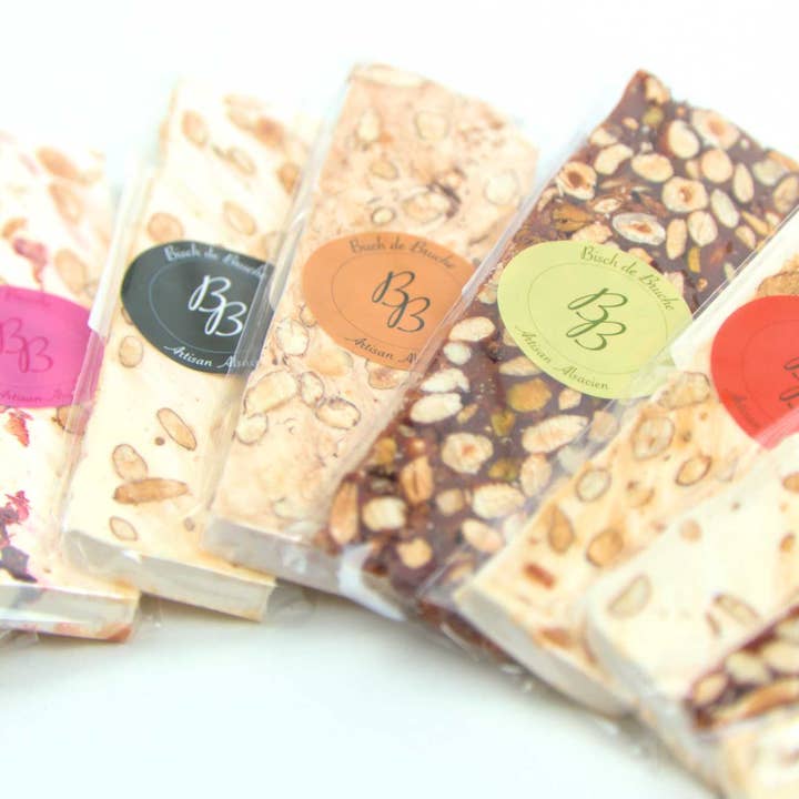 Bisch de Bruche - Wholesale Nougat - 100% Honey Black Nougat (plain almond with almonds) 100g4