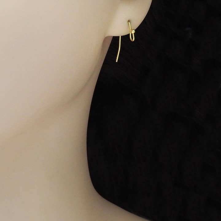 BestBeads&Beyond - Wholesale Jewelry Set - Gold Earring hooks Earring wire, Sku#Y8833