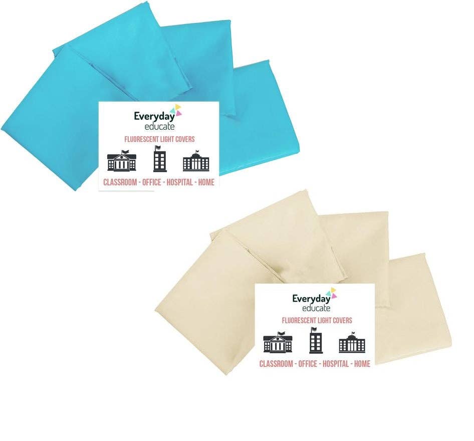 Everyday Educate - Wholesale Light Bulb/Puck - Cozy Covers! Light Covers for Classroom or Office - Set of 41