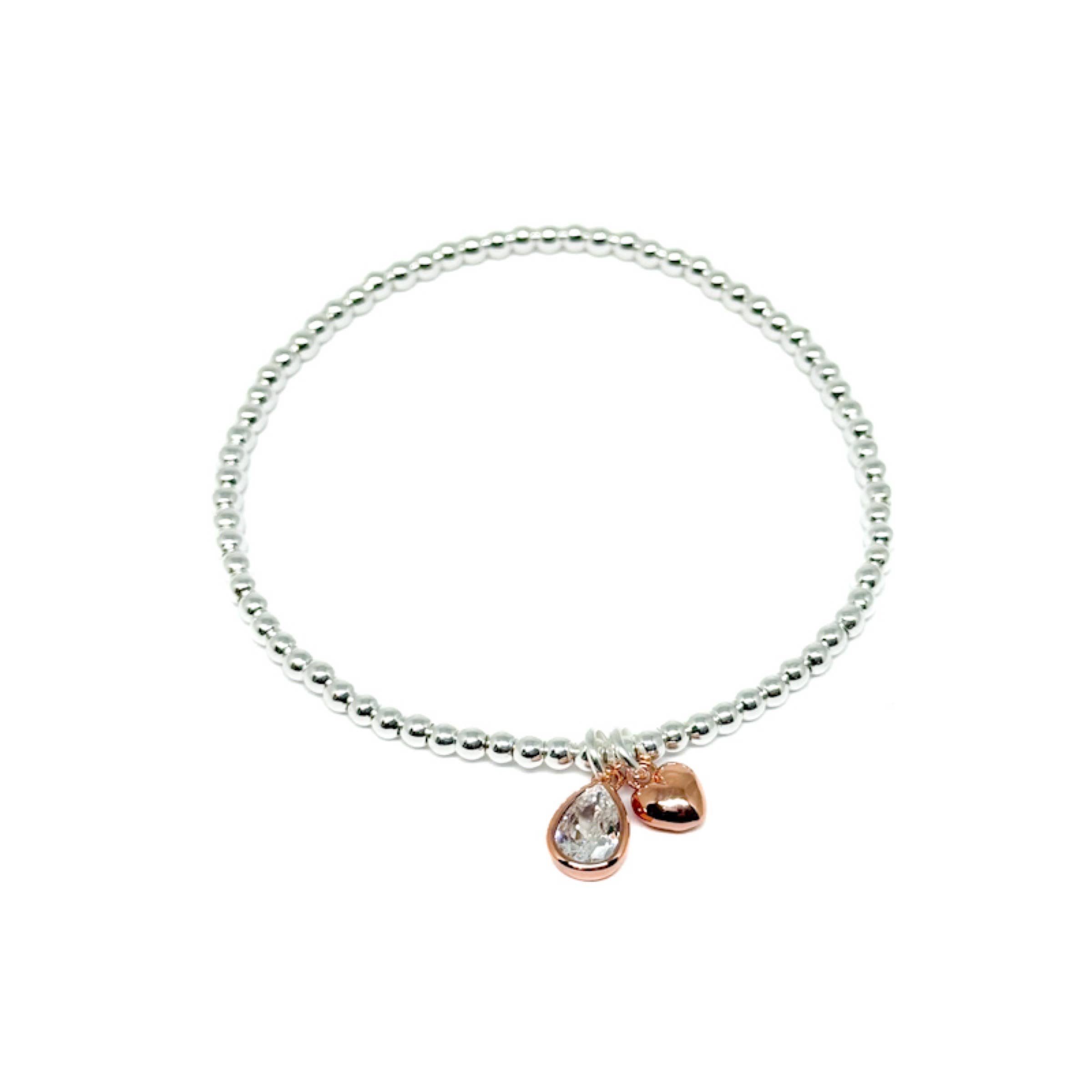 Clementine Jewellery – wholesale Charm/dangle bracelet – Perdita Diamond Bracelet - Rose Gold0