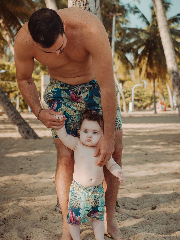 Boxer de bain Blu Platano Enfant pour la vente par Palma Swim