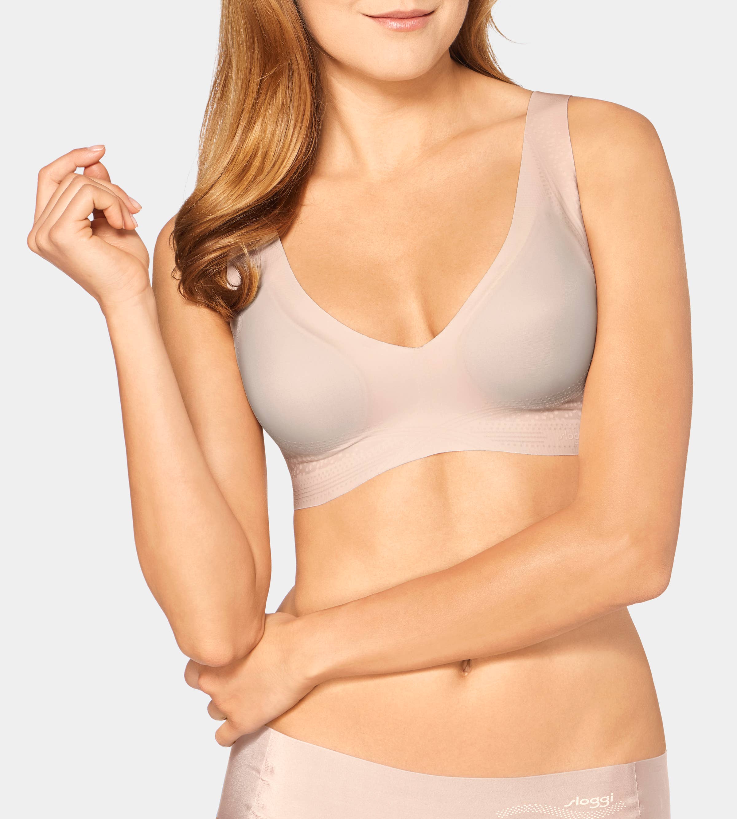 Sloggi – Engroshandel Bh - Dame – Sloggi Zero Feel N Ex - behagelig trådløs bh med v-udskæring4