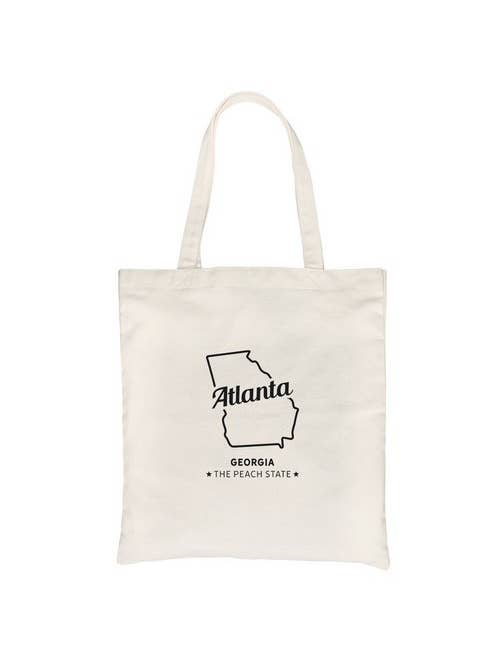 Map-Atlanta Canvas Bag for wholesale by 365 In Love