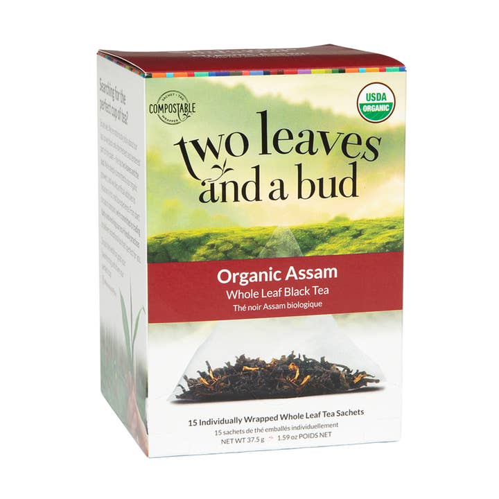 Thé noir bio Assam pour la vente par Two Leaves and a Bud