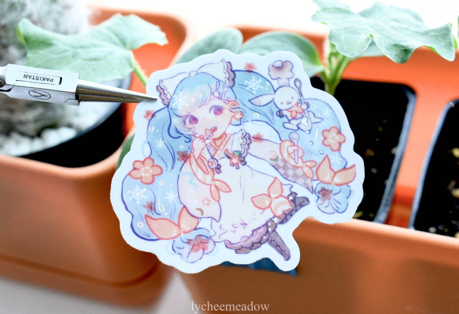 Lycheemeadow - Wholesale Sticker - Miku: Snow Miku 2024 Holographic Vinyl Sticker3