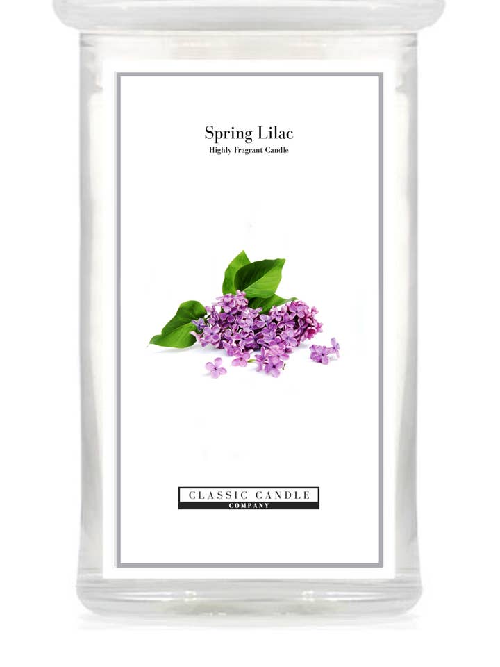 Spring Lilac 2 Wick Large Jar for wholesale by Classic Candle Company Ltd