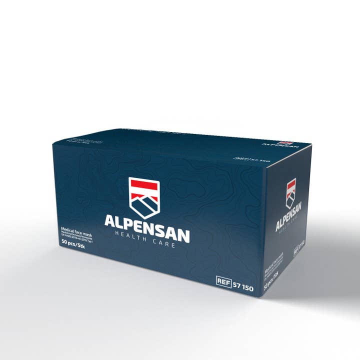 AlpenSan Health Care - Venta al por mayor Mascarilla facial protectora - AlpenSan - Mascarilla facial médica IIR3