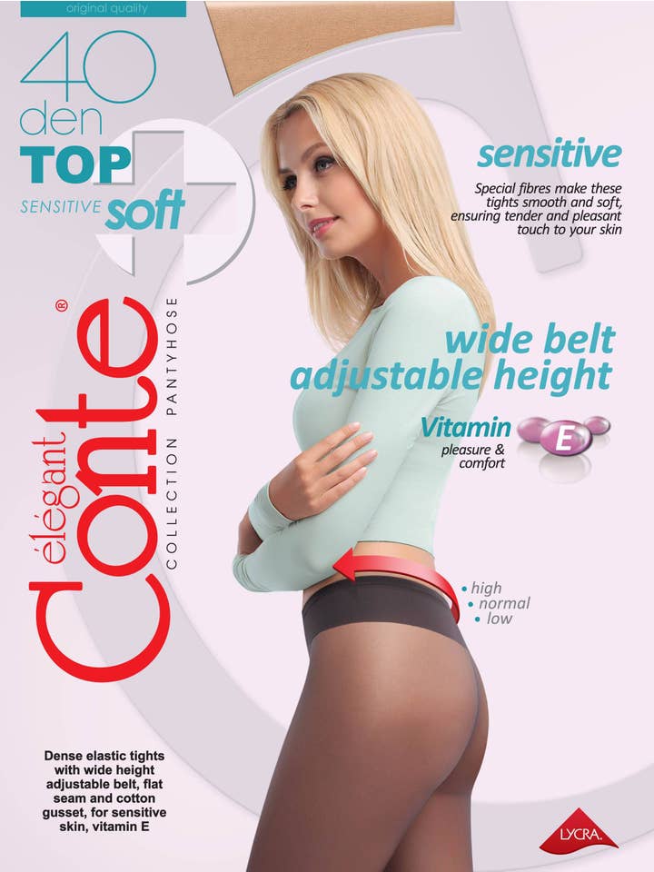 luzy – Großhandel Strumpfhose – Damen – Strumpfhose breiter Bund Sensitive -CONTE TOP SOFT4