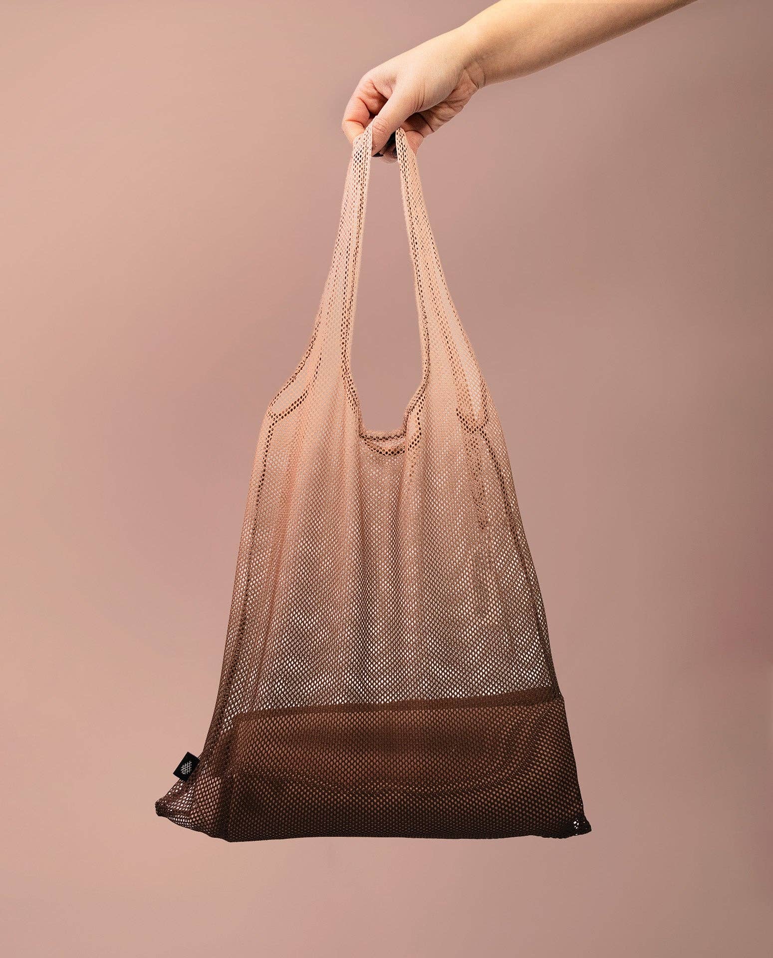 Arpe - Wholesale Grocery/Shopping Bag - Mesh Bag Chestnut Brown2