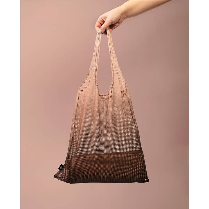Arpe - Wholesale Grocery/Shopping Bag - Mesh Bag Chestnut Brown2
