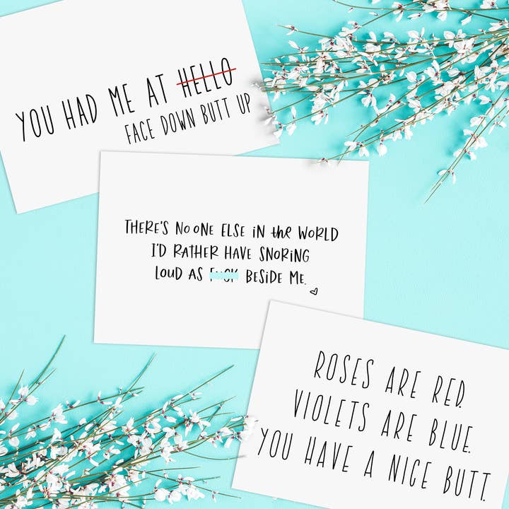 In A Nutshell Studio - Vente Cartes d'anniversaire - Carte d'anniversaire coquine : Face Down Butt Up