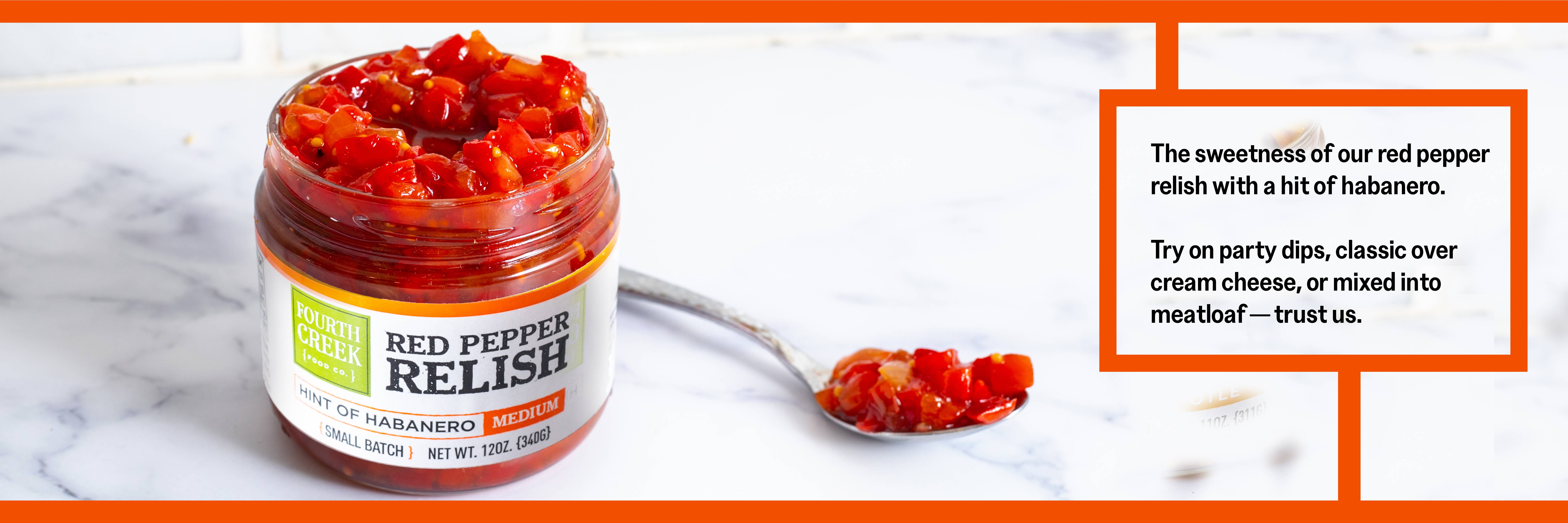 Fourth Creek Food Co. - Wholesale Relish - Red Pepper Relish - Medium3