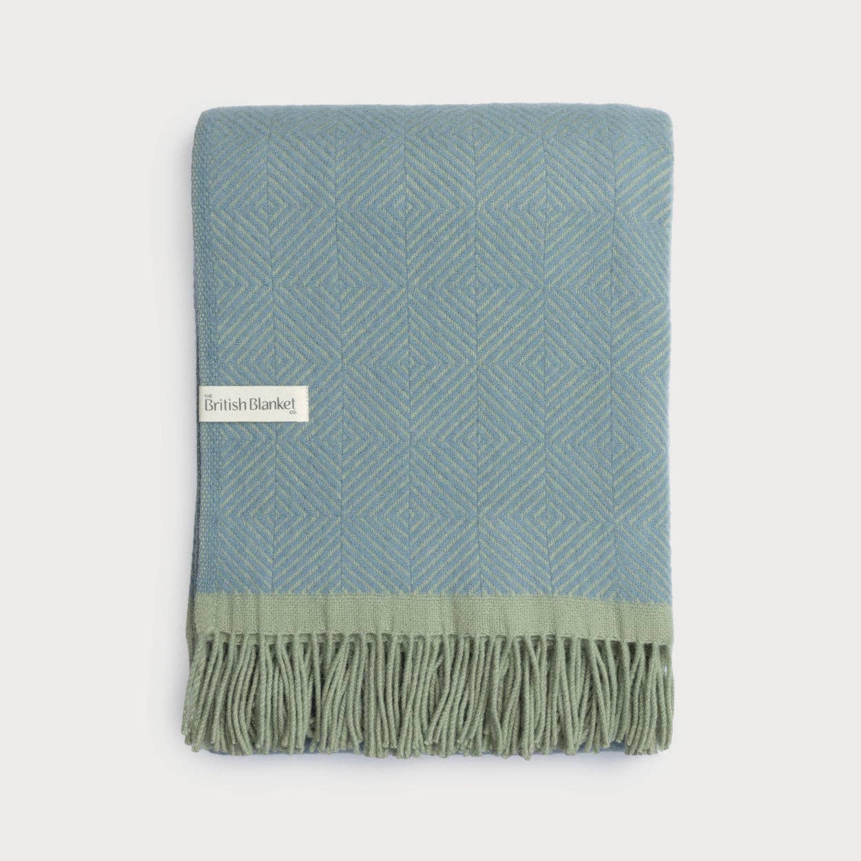 The British Blanket Company – wholesale Throw blanket – Wildweave Blanket: Sea Holly and Lichen0