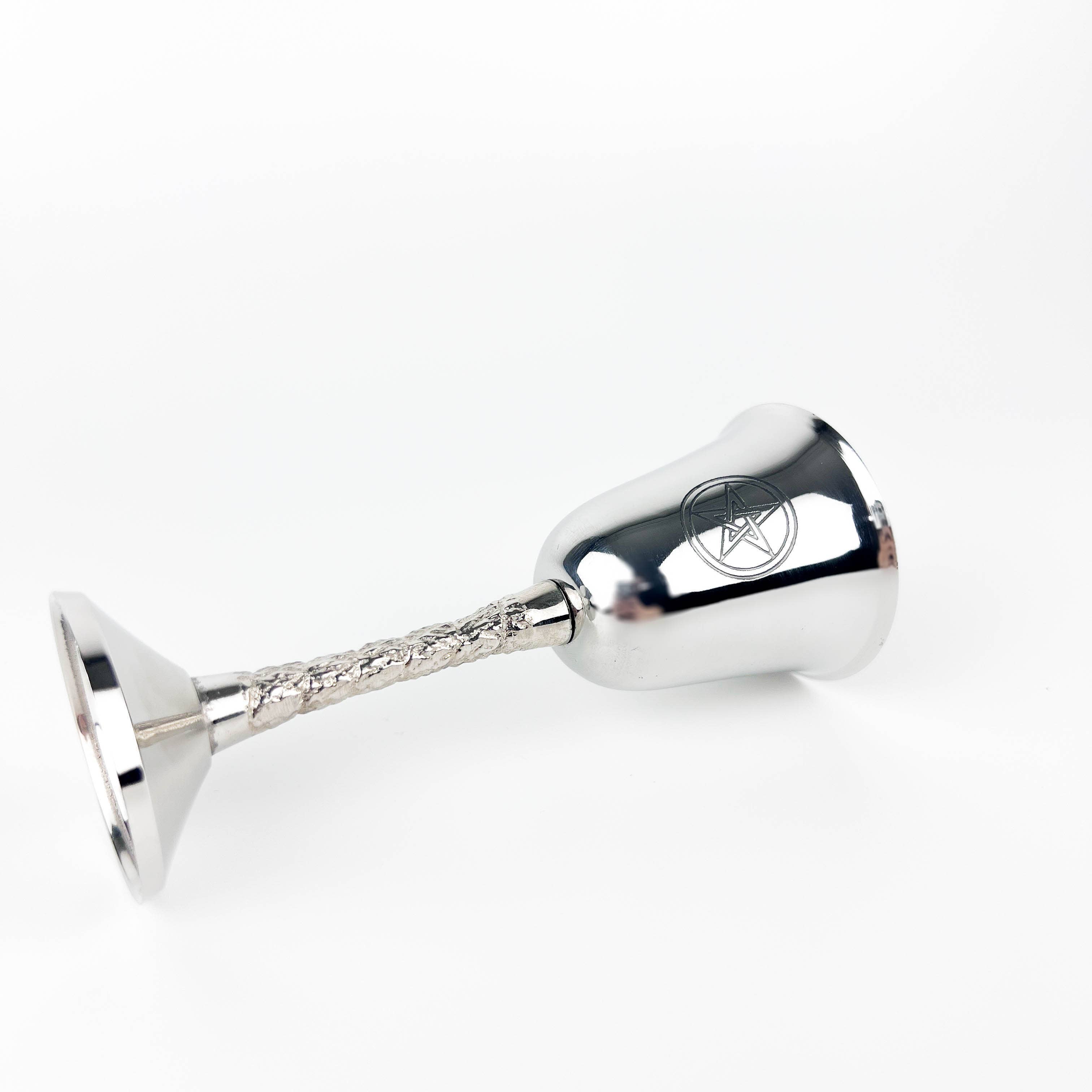 GREENROOTS USA LLC - Wholesale Wine Glass - Pentagram Stainless Steel Chalice 4 3/4"H1