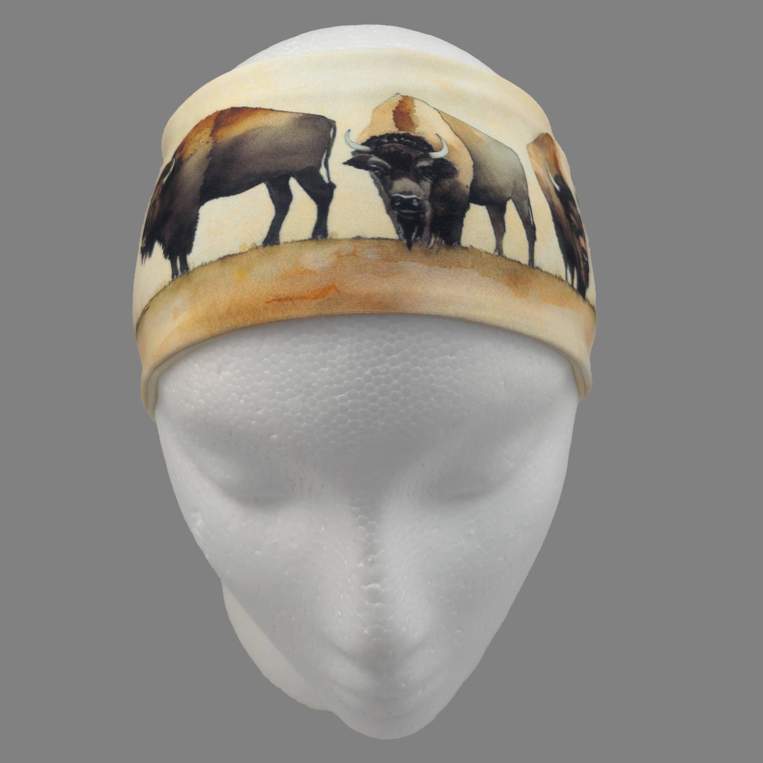 Gem City Attire - Wholesale Sports Headband - Unisex - HW169 - Buffalo Herd Headwrap