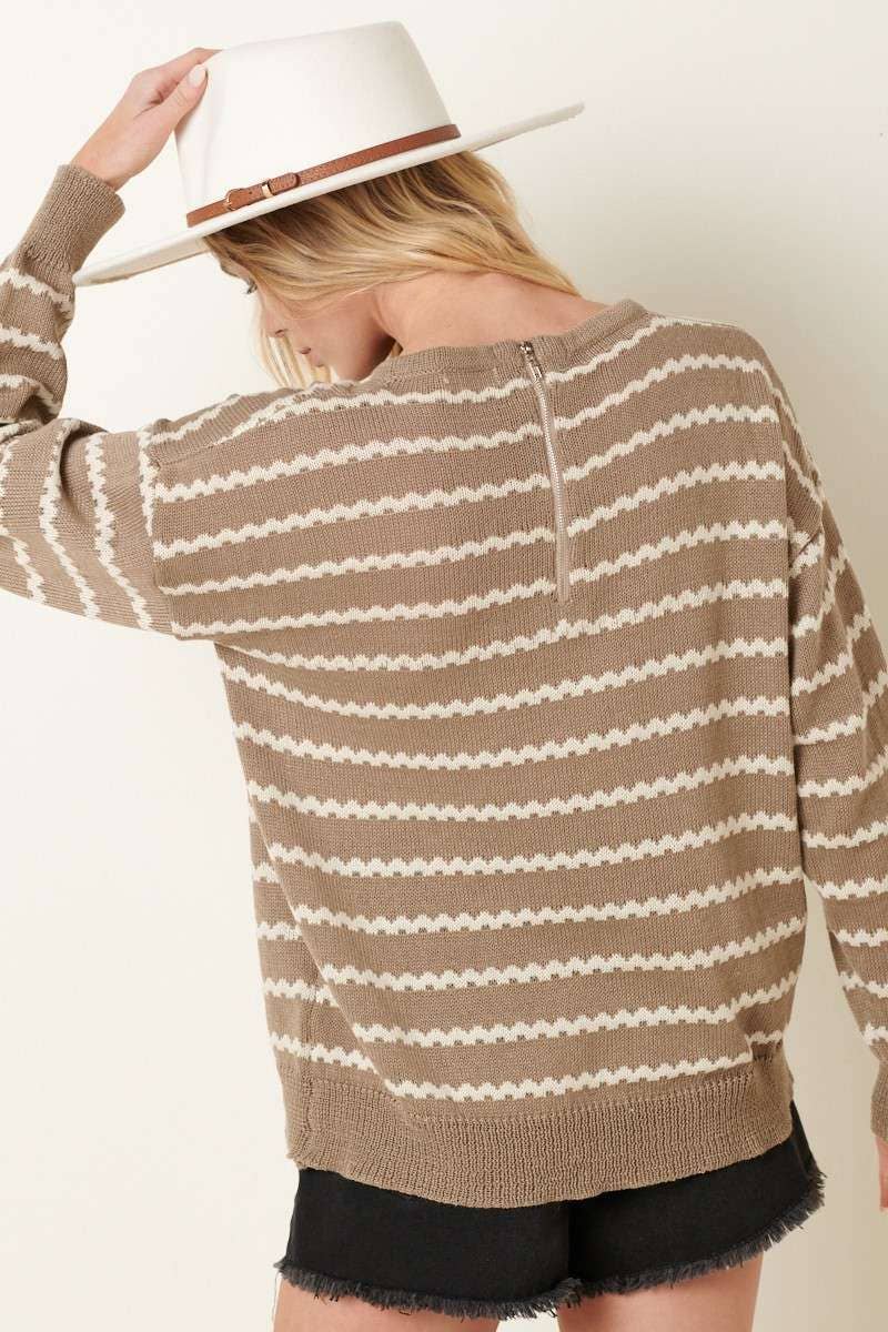 mittoshop - Vendita all'ingrosso Maglione tricot - Donna - MAGLIONE POSTERIORE CON CERNIERA A RIGHE7