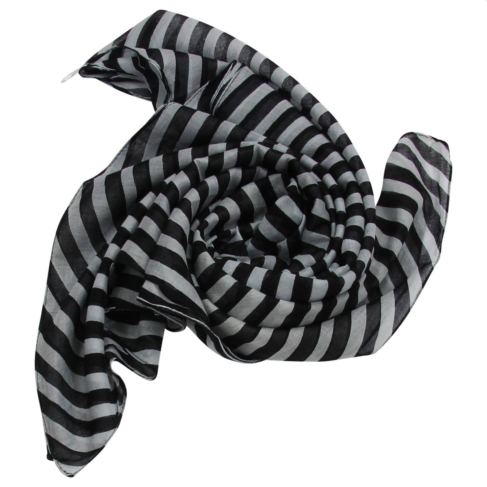 Tribal Trade GmbH – Großhandel Schal – Unisex – Baumwolltuch Ringe grau quadratisches Tuch13