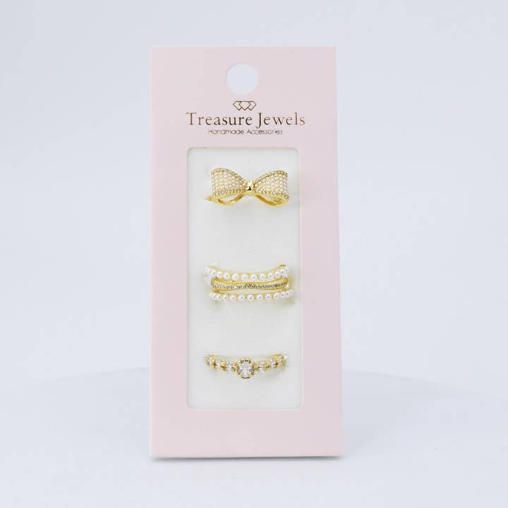 Coquette Ring Set F33 for wholesale by Treasure Jewels Inc.