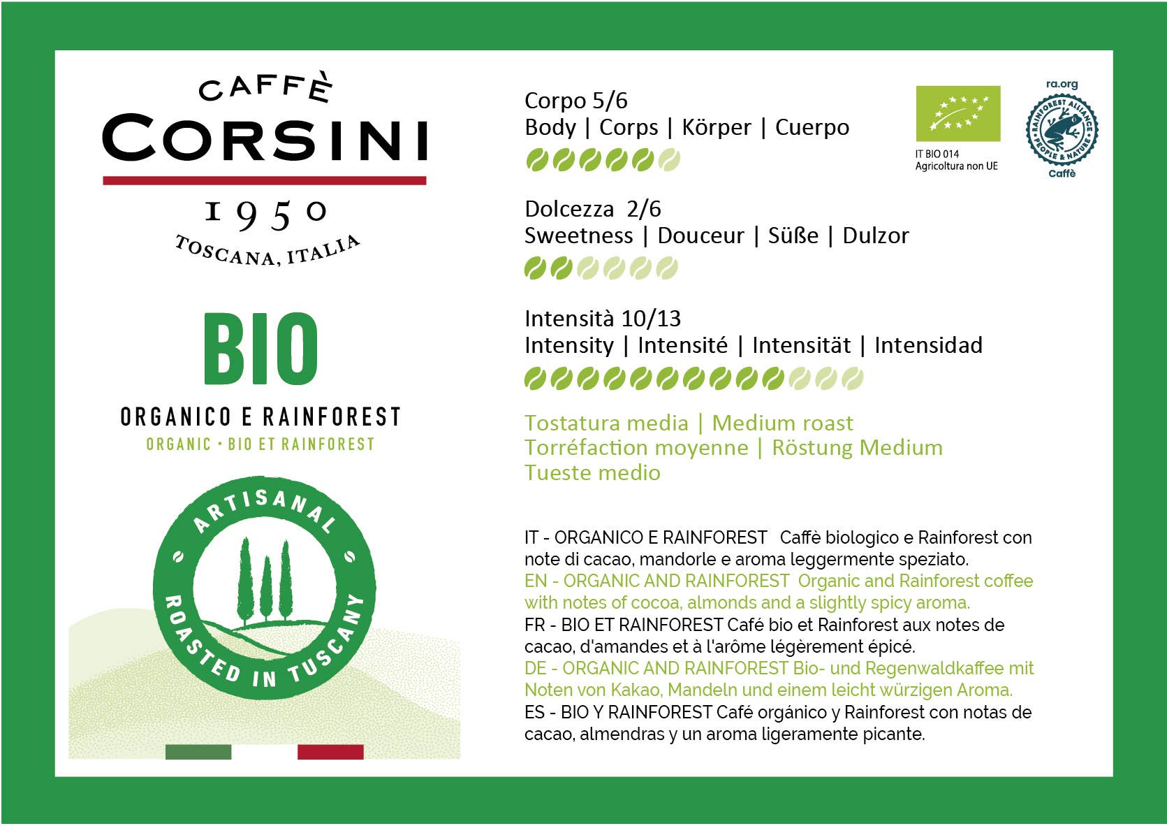 Caffè Corsini - Wholesale Coffee Beans - Coffee beans | New Range Tasting Set4