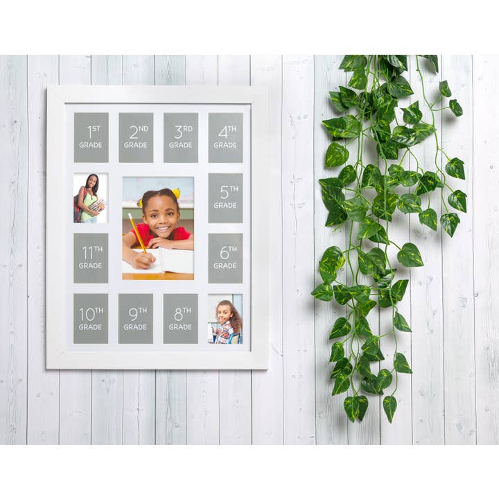 Kate & Milo - Wholesale Picture Frame - Kids & Baby - K-12 School Days Photo Frame, White