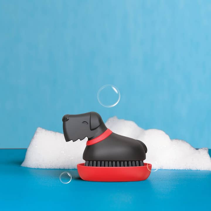 NEW Oscar Dog Dish Brush - Kitchen Accessories & Gifts for wholesale by OTOTO