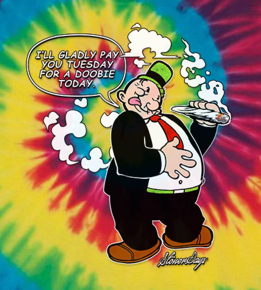 StonerDays Apparel – wholesale T-shirt (graphic) – unisex – Tuesday Tie dye1