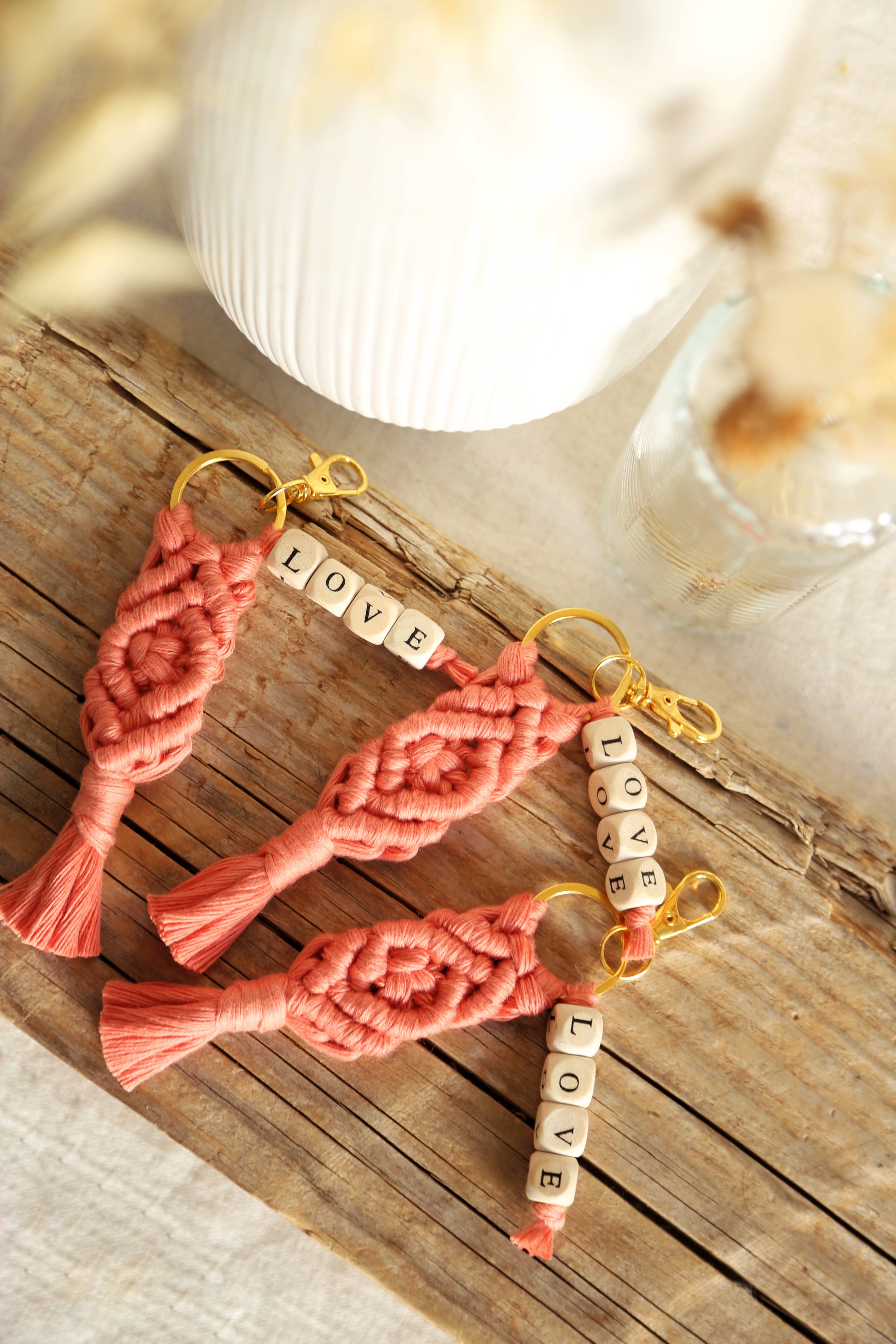 The Frenchie Knot - Wholesale Keychain - Women's - Macrame love keychains6