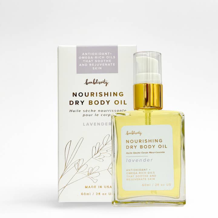 Bonblissity - Wholesale Bath/Body Oil - Nourishing DryBody Oil w/Tester Bundle - Lavender (MSRP $34)