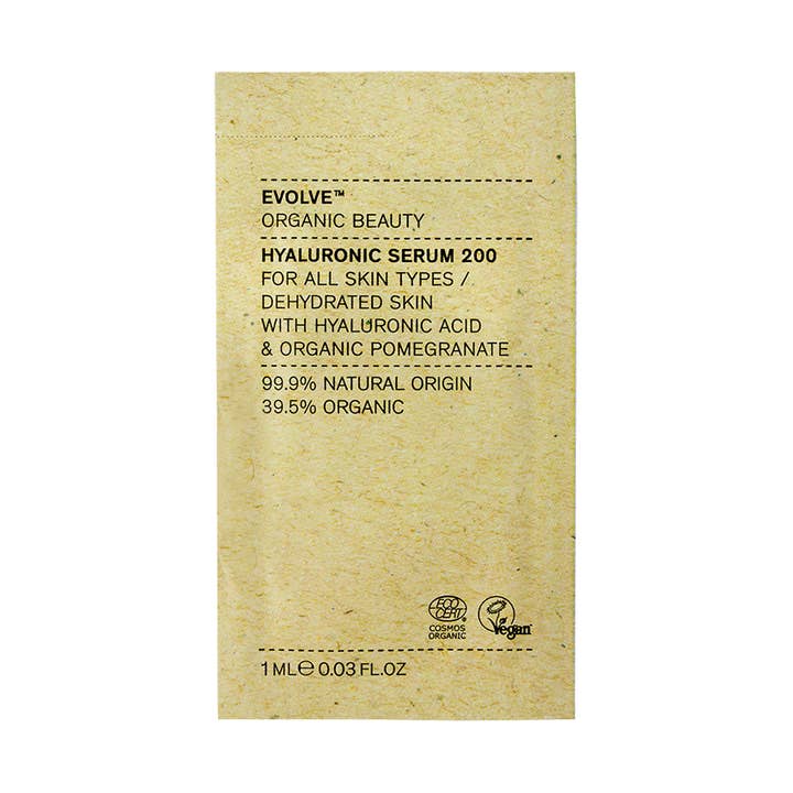 Hyaluronic Serum 200- 1ml Sachet (Pack of 25) for wholesale by Evolve Organic Beauty