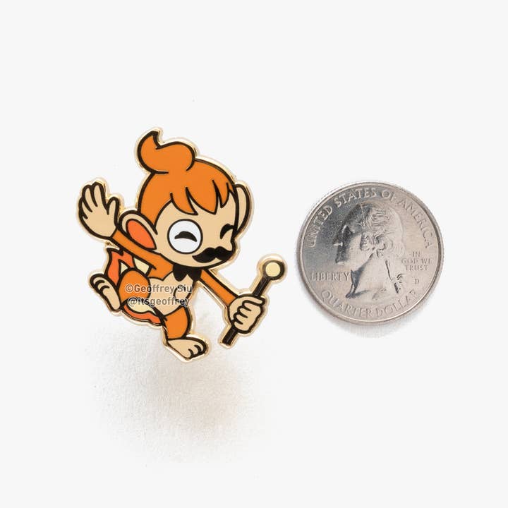 Geoffrey Siu Art LLC - Wholesale Lapel Pin/Button - Gentlemon 4 Hard Enamel Pins
