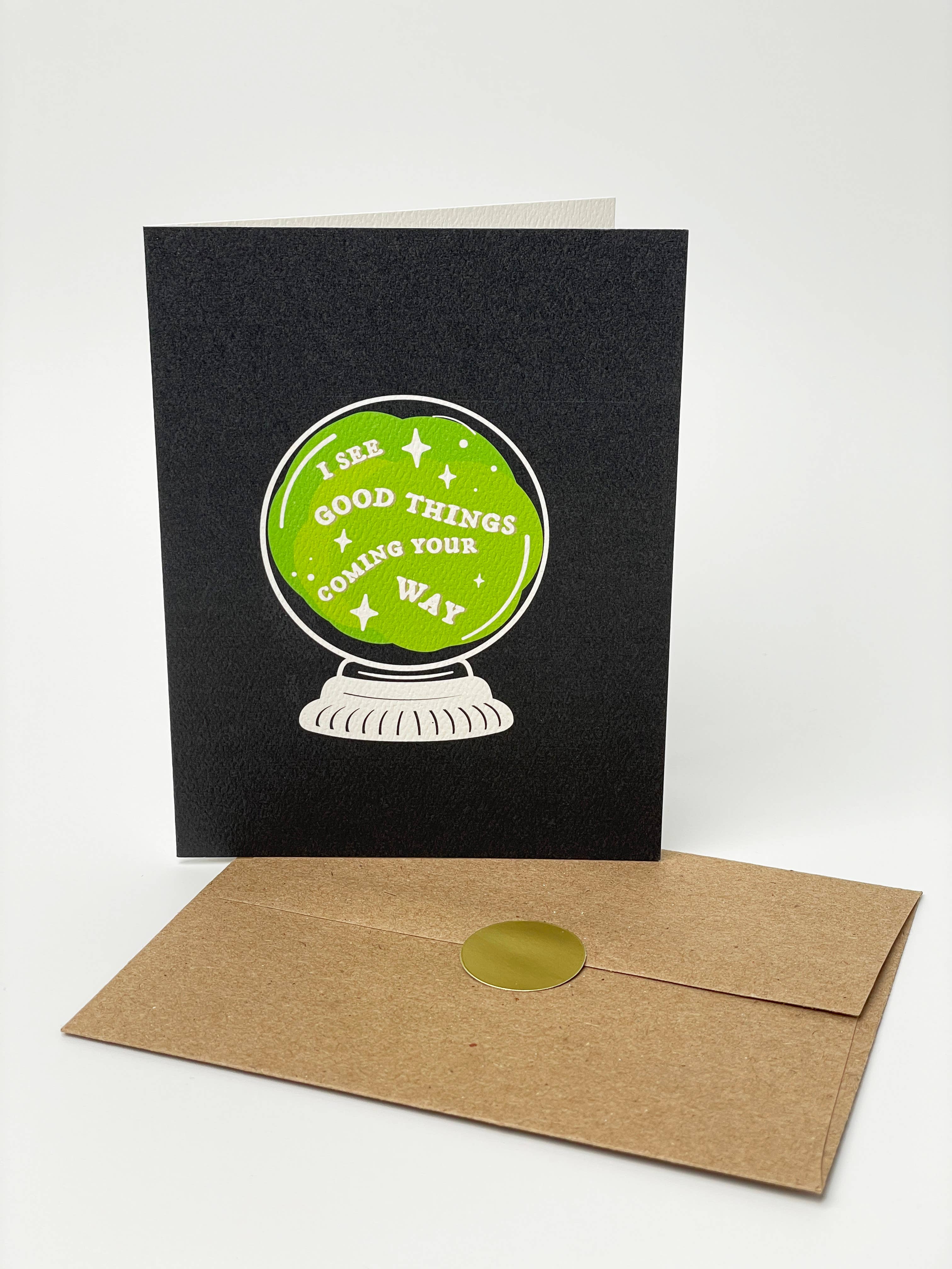 drawn by water - Wholesale Everyday Greeting Card - Good Things Crystal Ball Greeting Card2