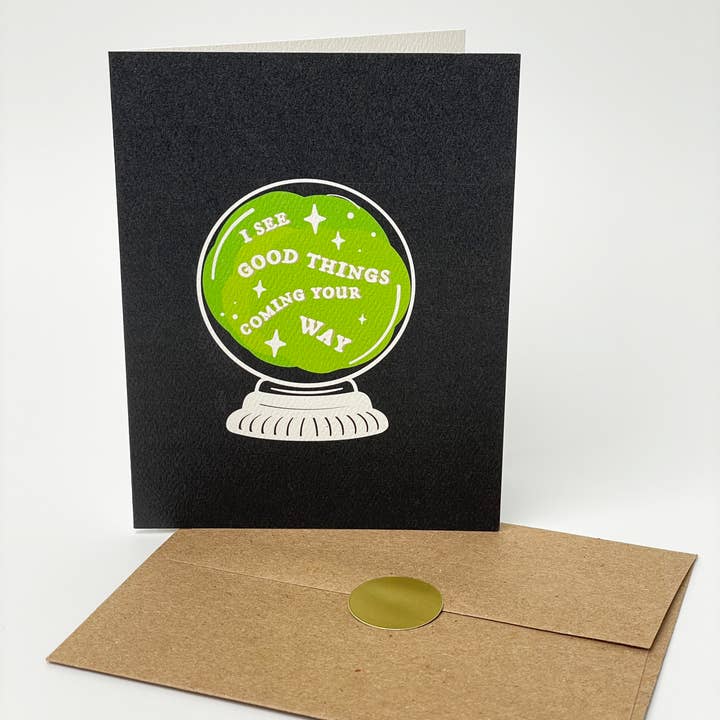 drawn by water - Wholesale Everyday Greeting Card - Good Things Crystal Ball Greeting Card2