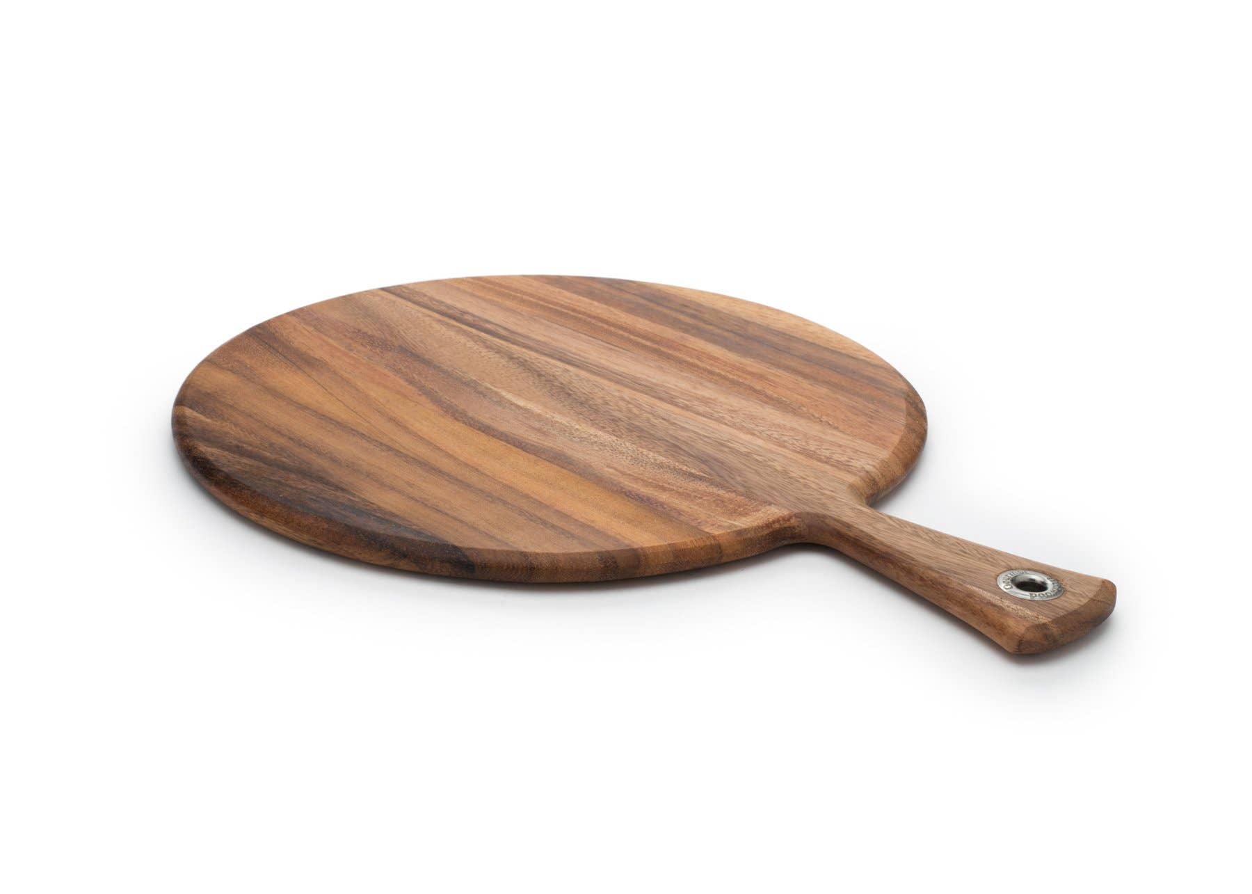 Fox Run Brands - Wholesale Cutting Board - Ironwood Round Provencale Paddle Board, Acacia, 12" x 16"5