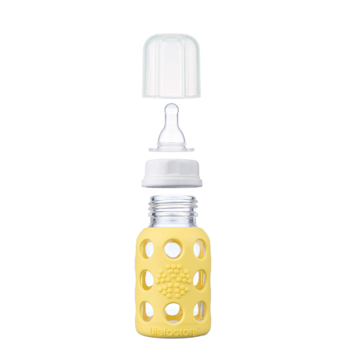 Lifefactory - Wholesale Baby Bottle - 4oz Glass Baby Bottle - Stage 1 Nipple, Stopper, and Cap13