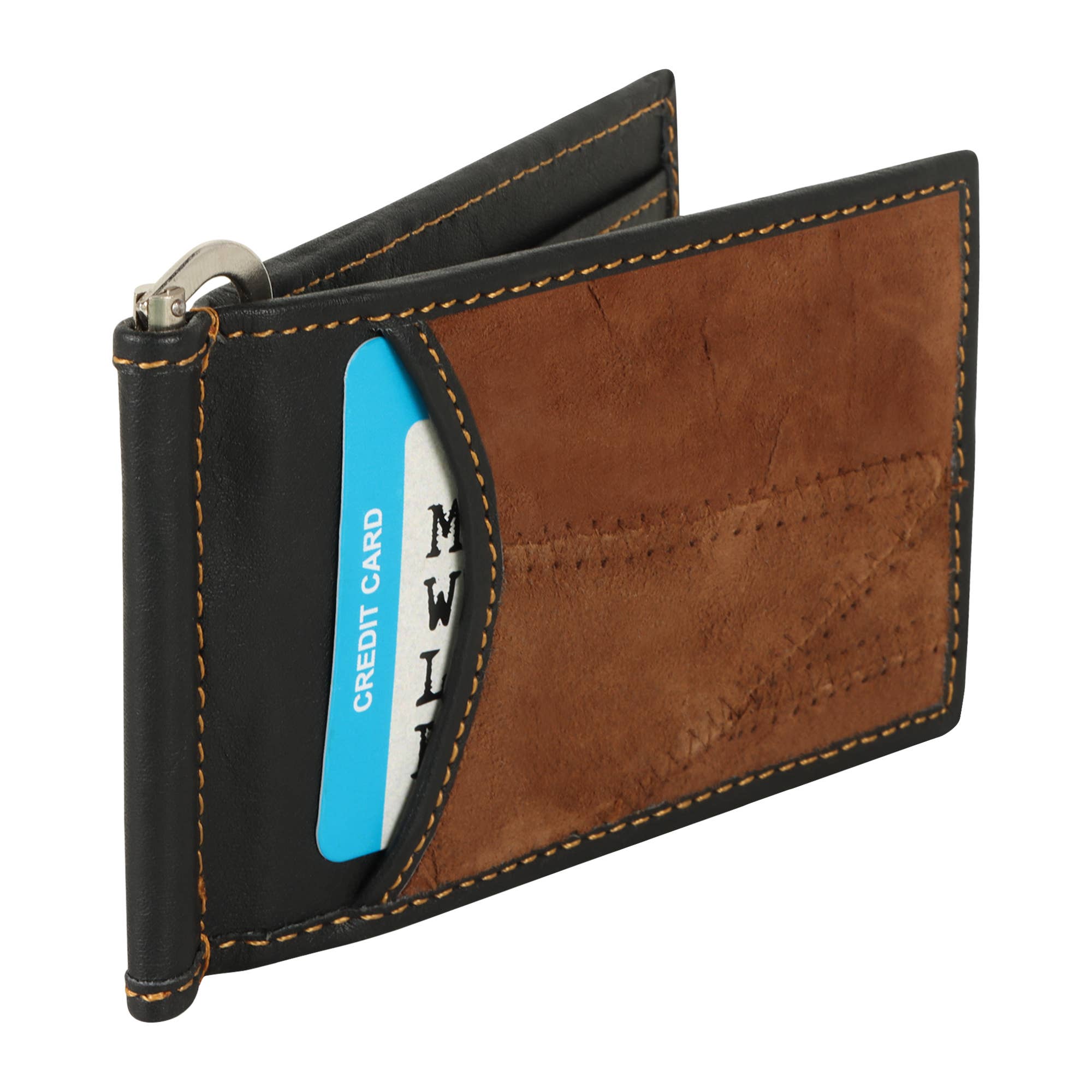 Vaan & Co. - Wholesale Wallet - Men's - Money Clip Wallet Brown4