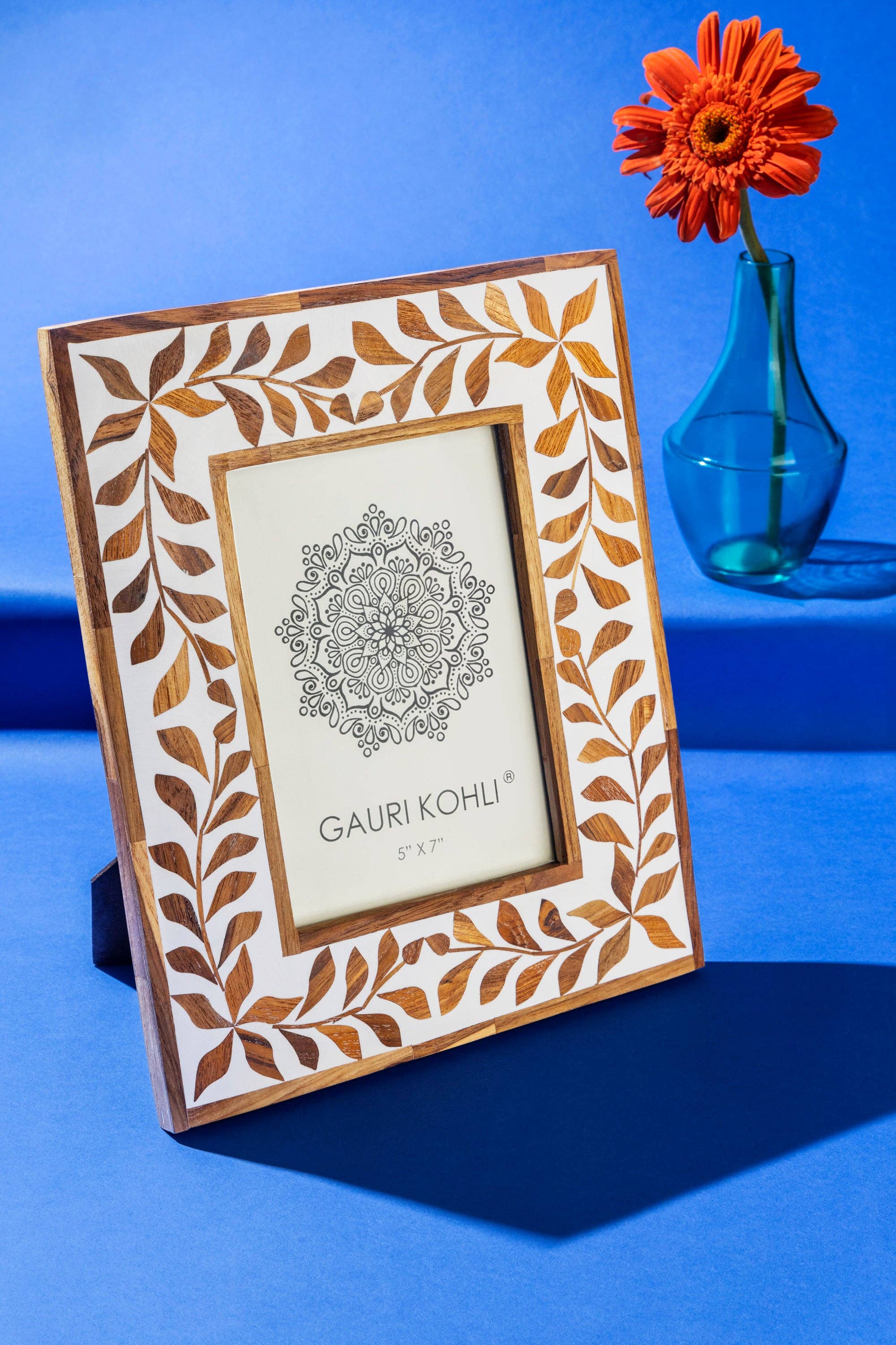 GAURI KOHLI - Vendita all'ingrosso Cornice portafoto - Cornice con intarsi Jodhpur Collector – 5″×7″7