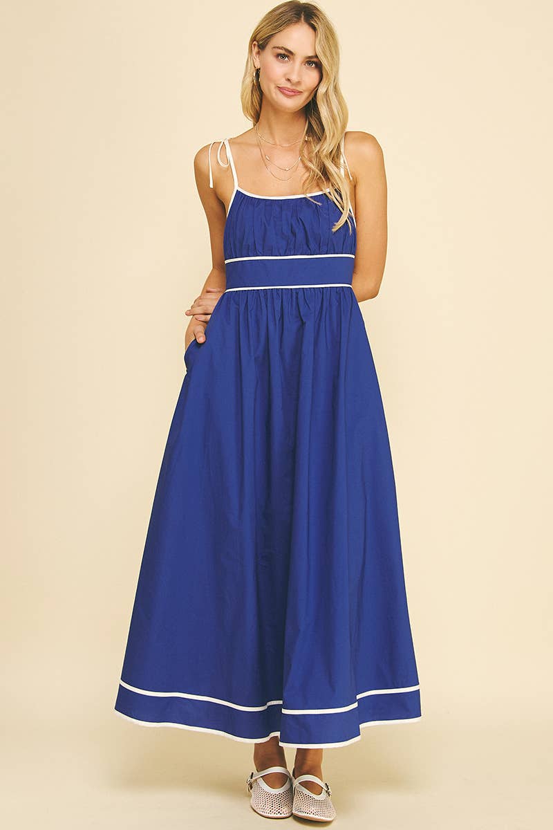 PINCH - Wholesale Dress - Women's - CONTRAST STRAP MAXI DRESS - 5828D12