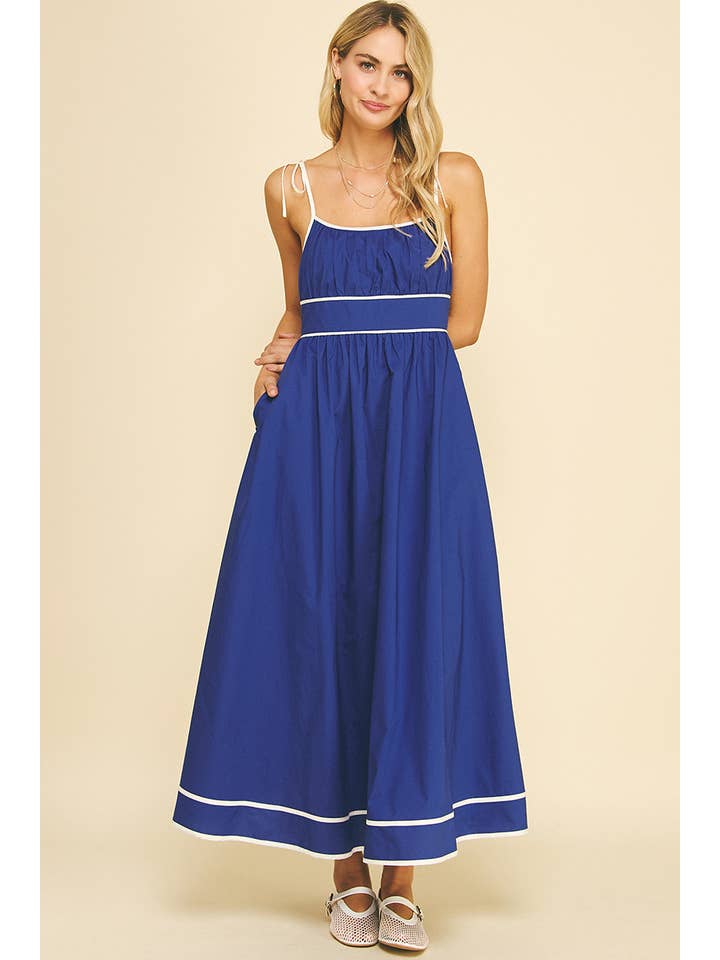 PINCH - Wholesale Dress - Women's - CONTRAST STRAP MAXI DRESS - 5828D12